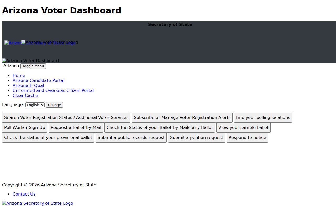 Tucson residents directory Arizona voter information portal