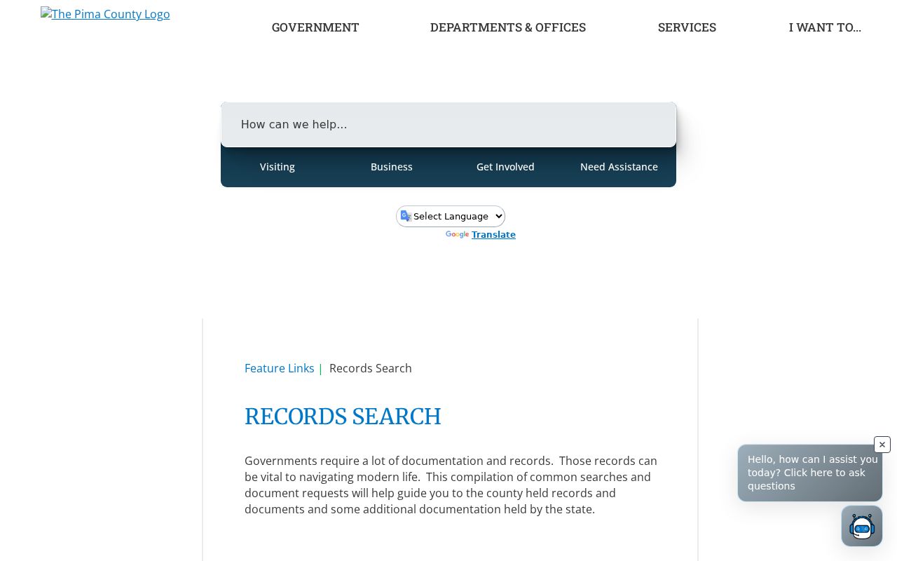 Tucson residents directory Pima County records search guide